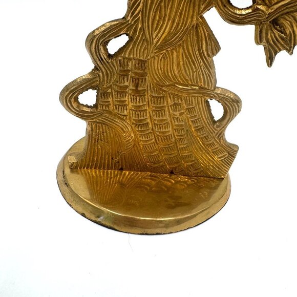 VTG 1995 Solid Brass Hosley Angel Candle Holder. Made in India Set of 2 Holiday - Picture 11 of 16
